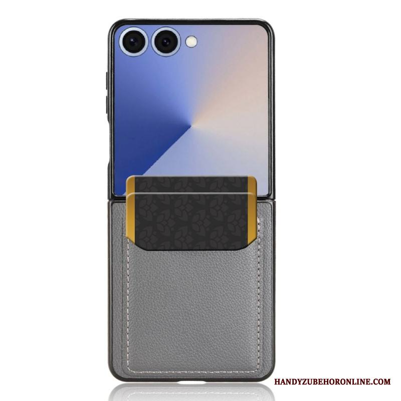 Kuori Samsung Galaxy Z Flip 7 Nahkatyylinen Korttikotelo