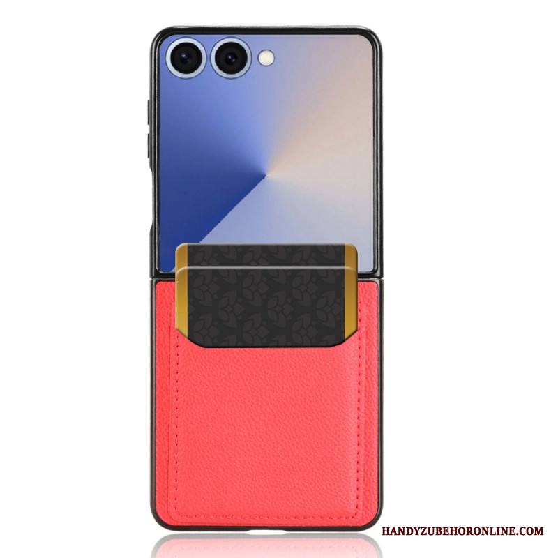 Kuori Samsung Galaxy Z Flip 7 Nahkatyylinen Korttikotelo