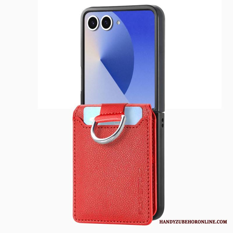 Kuori Samsung Galaxy Z Flip 7 Premium-korttikotelo Ja Pidike Suojakuori