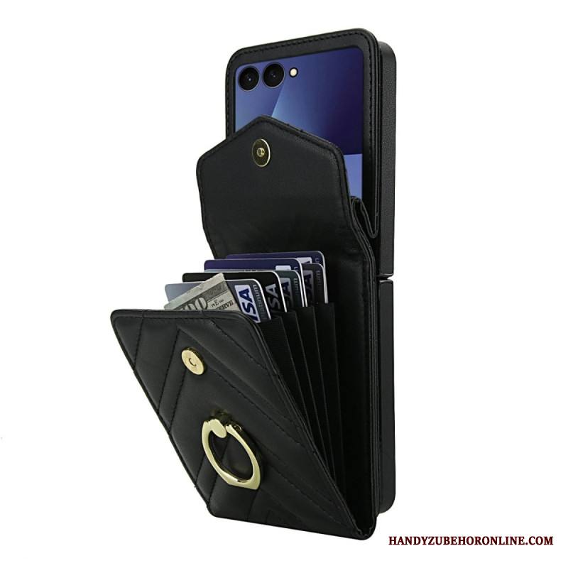 Kuori Samsung Galaxy Z Flip 7 Rfid-suojattu Korttikotelo Ja Hihna