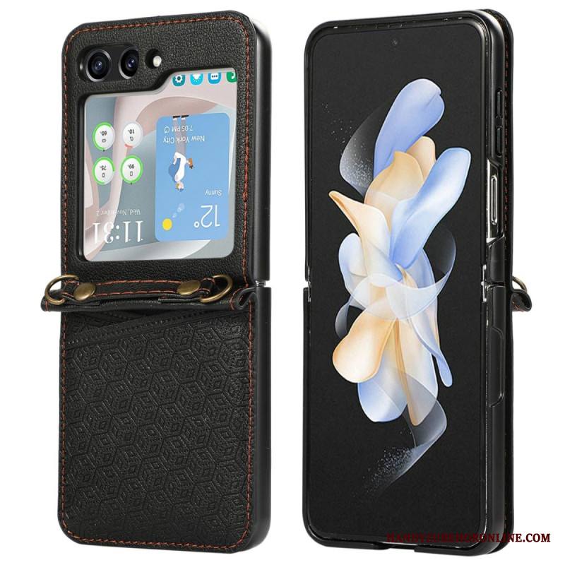 Kuori Samsung Galaxy Z Flip 7 Rombinen Korttikotelo Suojakuori