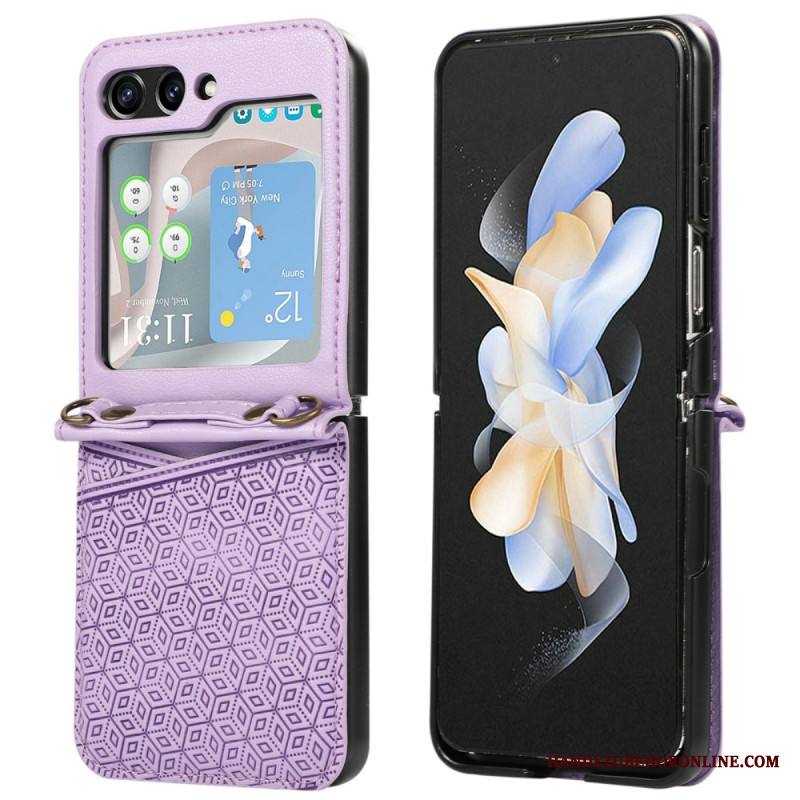 Kuori Samsung Galaxy Z Flip 7 Rombinen Korttikotelo Suojakuori