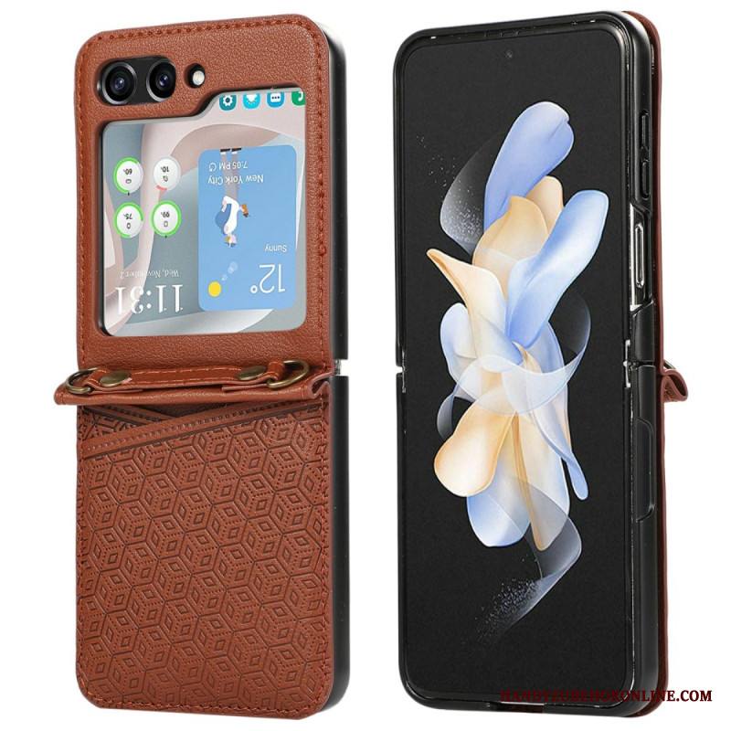 Kuori Samsung Galaxy Z Flip 7 Rombinen Korttikotelo Suojakuori