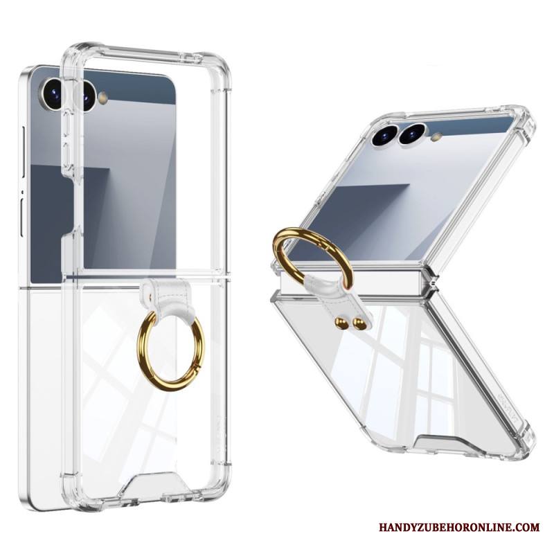 Kuori Samsung Galaxy Z Flip 7 Sormuspidike Ja Suojaus Iskunkestävä Suojakuori