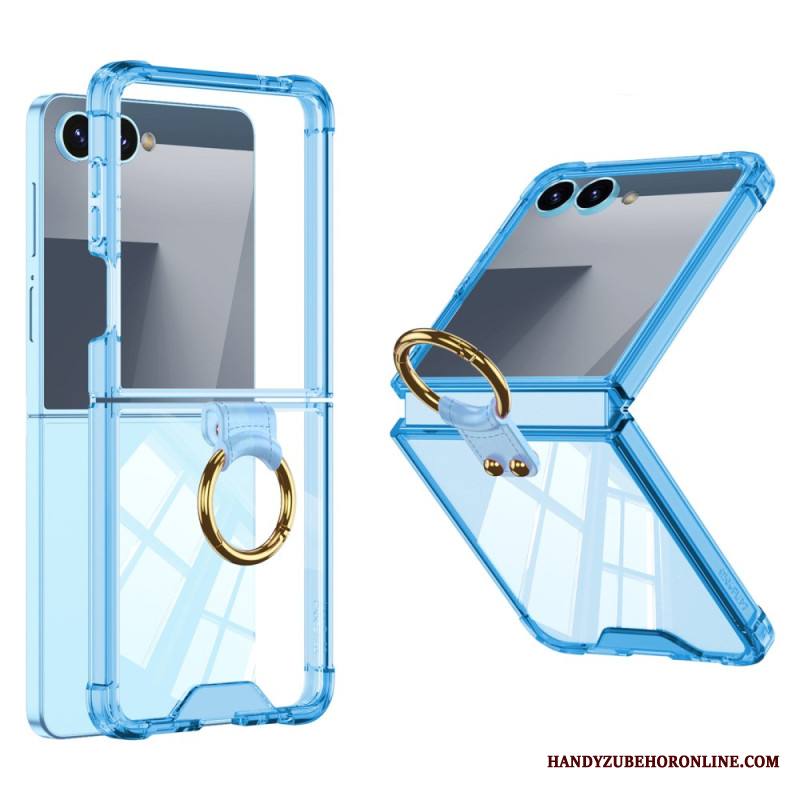 Kuori Samsung Galaxy Z Flip 7 Sormuspidike Ja Suojaus Iskunkestävä Suojakuori