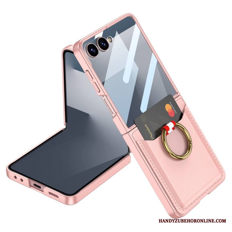 Kuori Samsung Galaxy Z Flip 7 Sormusteline Ja Korttiteline Suojakuori