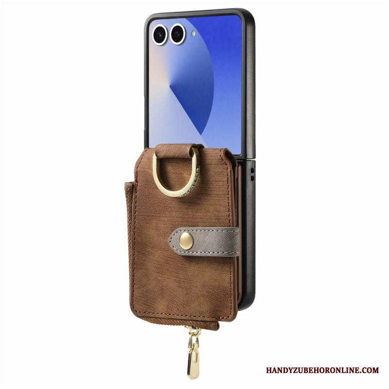 Kuori Samsung Galaxy Z Flip 7 Vetoketjullinen Tasku Ja Korttipidike