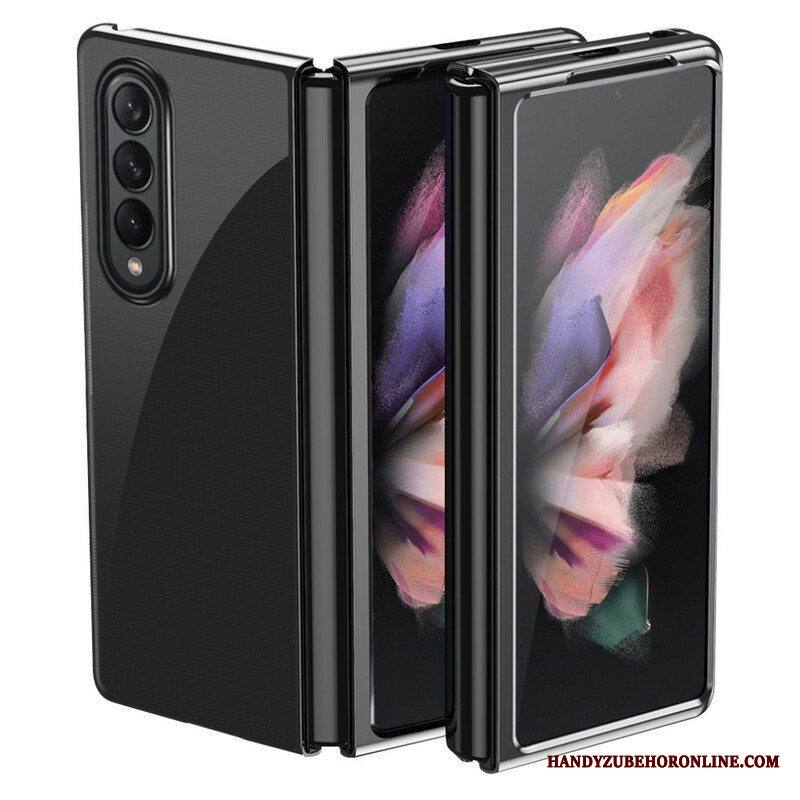 Kuori Samsung Galaxy Z Fold 3 5G Läpinäkyvät Metallityyliset Reunat