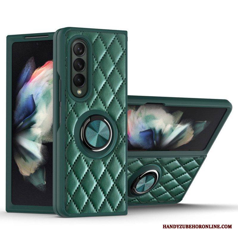 Kuori Samsung Galaxy Z Fold 3 5G Pehmustettu Ring-supportilla