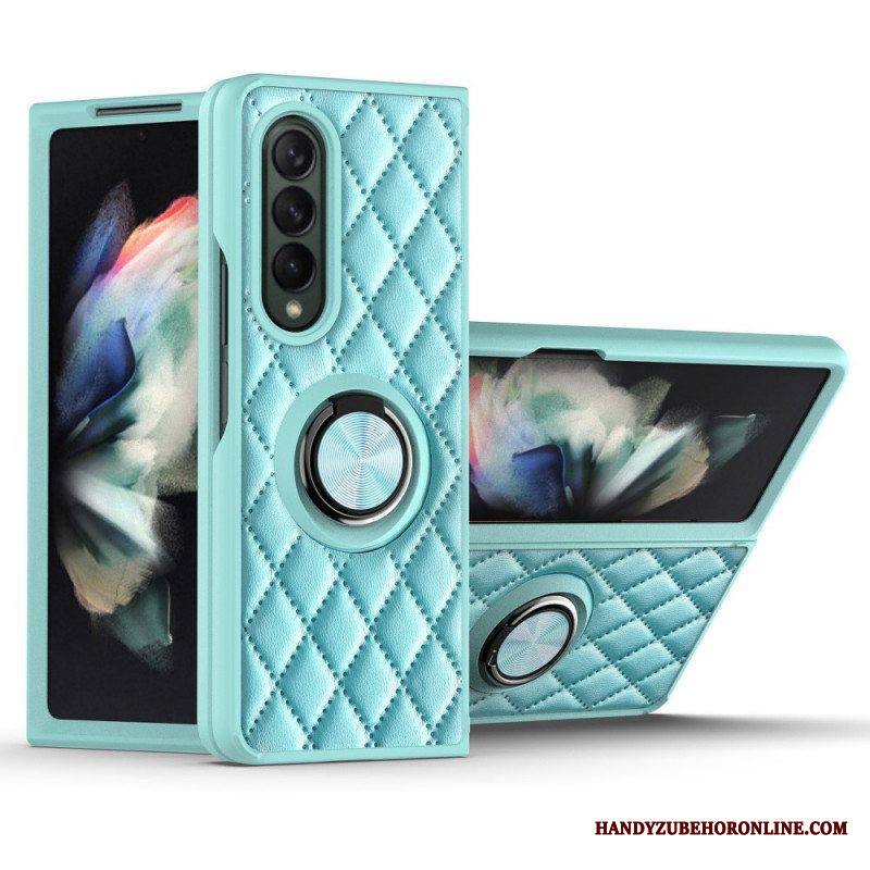 Kuori Samsung Galaxy Z Fold 3 5G Pehmustettu Ring-supportilla