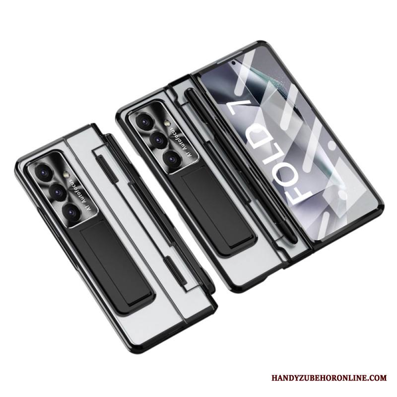 Kuori Samsung Galaxy Z Fold 7 Jalusta Ja Näytönsuoja