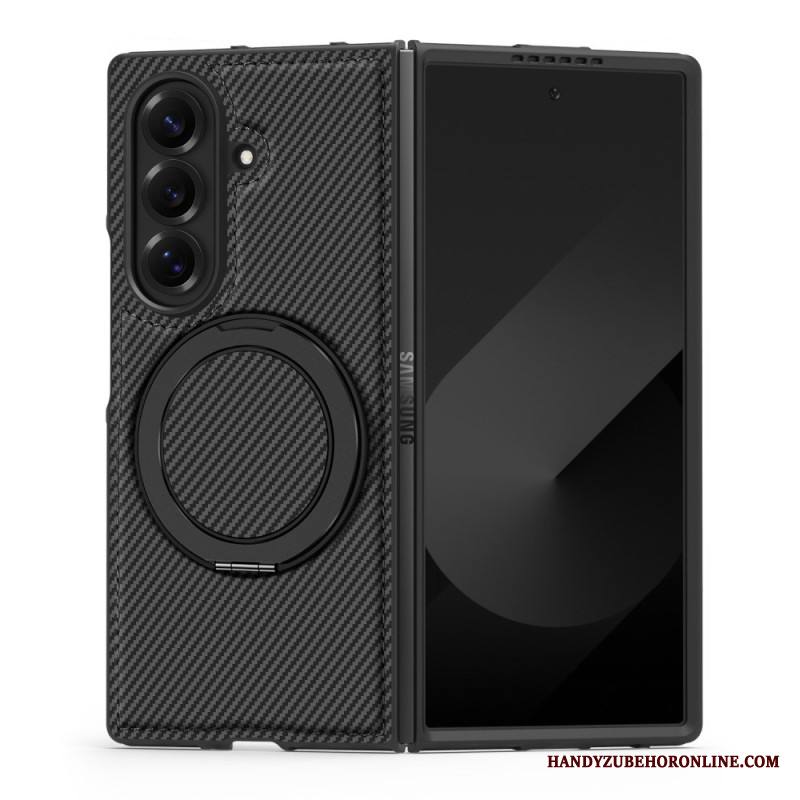 Kuori Samsung Galaxy Z Fold 7 Magneettinen Teksturoitu Hiilikuitu