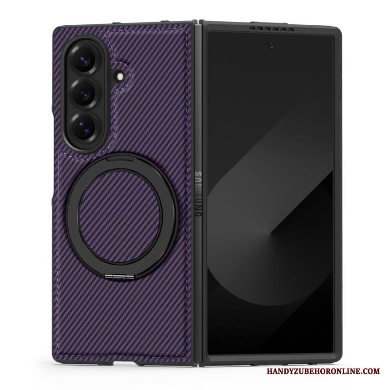 Kuori Samsung Galaxy Z Fold 7 Magneettinen Teksturoitu Hiilikuitu