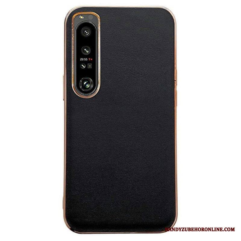 Kuori Sony Xperia 1 IV Väri Aito Nahka