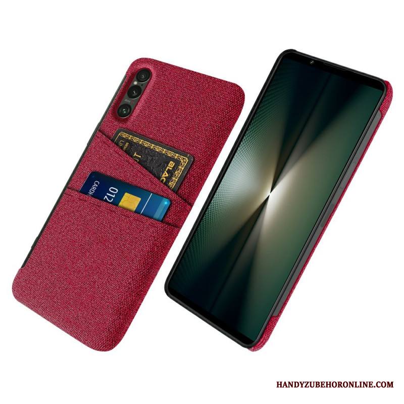 Kuori Sony Xperia 1 Vii Kangasefektikorttikotelo