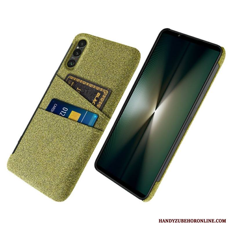 Kuori Sony Xperia 1 Vii Kangasefektikorttikotelo