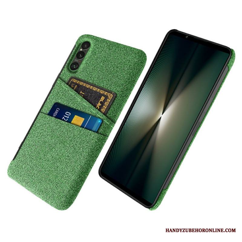 Kuori Sony Xperia 1 Vii Kangasefektikorttikotelo