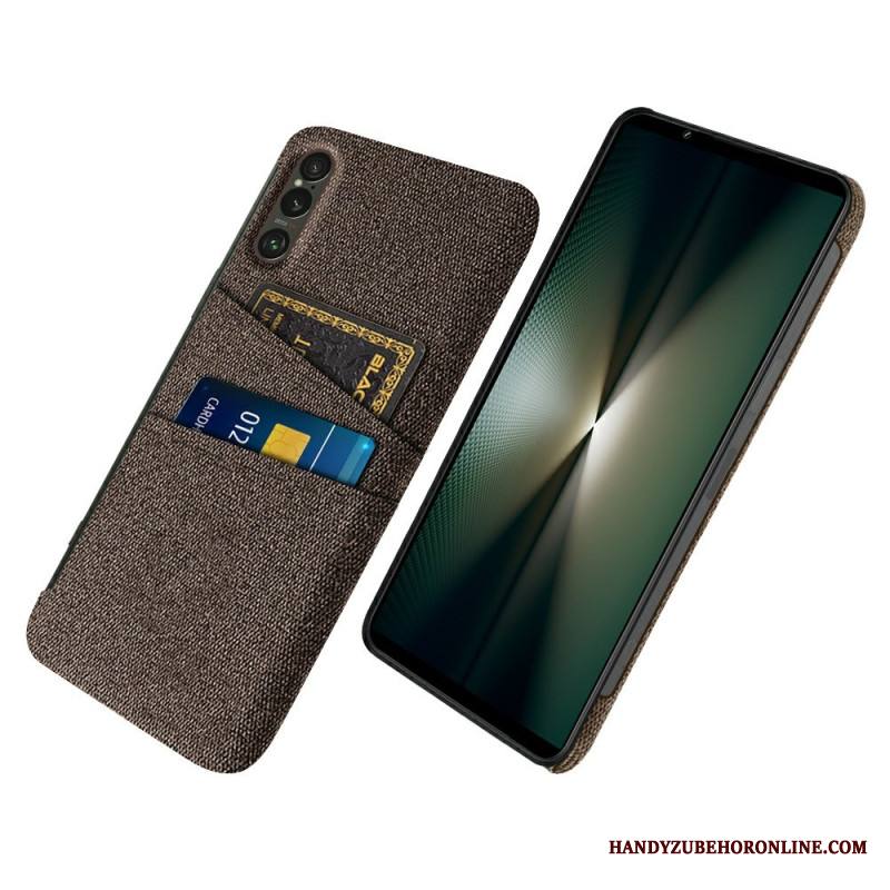 Kuori Sony Xperia 1 Vii Kangasefektikorttikotelo