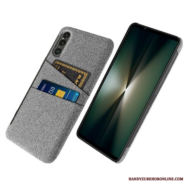 Kuori Sony Xperia 1 Vii Kangasefektikorttikotelo