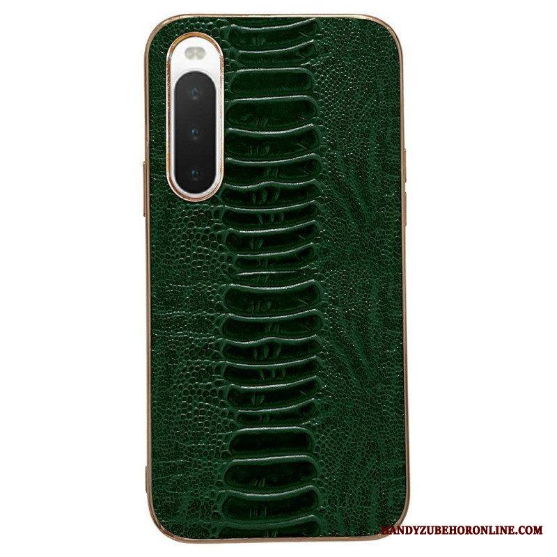 Kuori Sony Xperia 10 IV Crocodile Style Aitoa Nahkaa