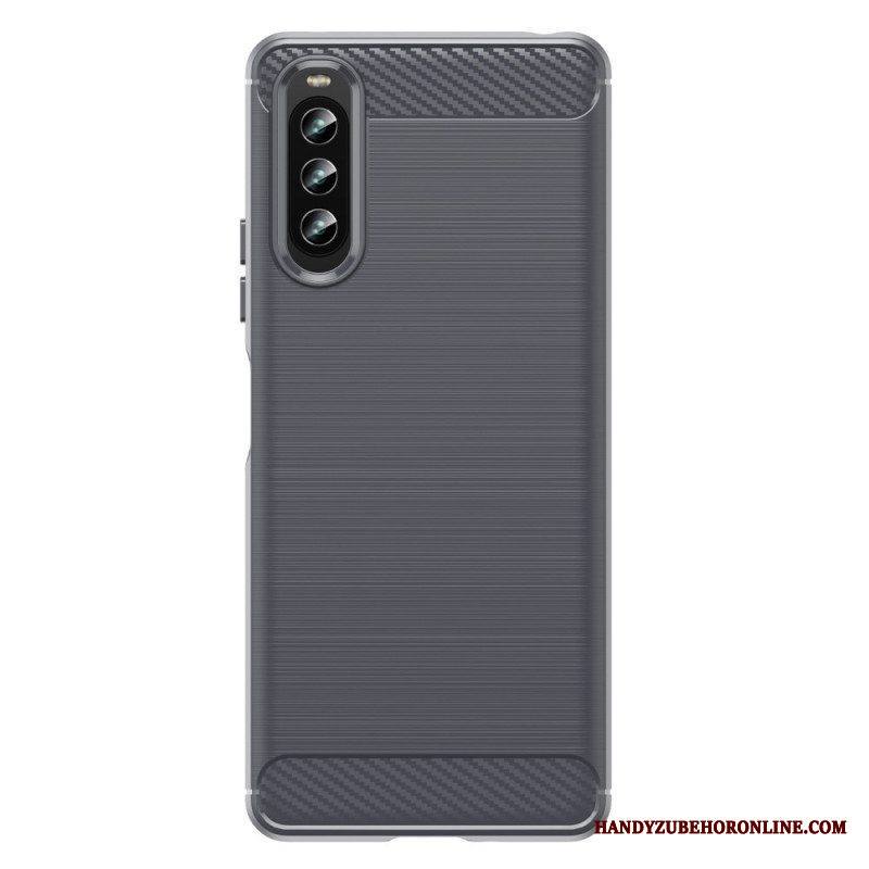 Kuori Sony Xperia 10 IV Harjattua Hiilikuitua