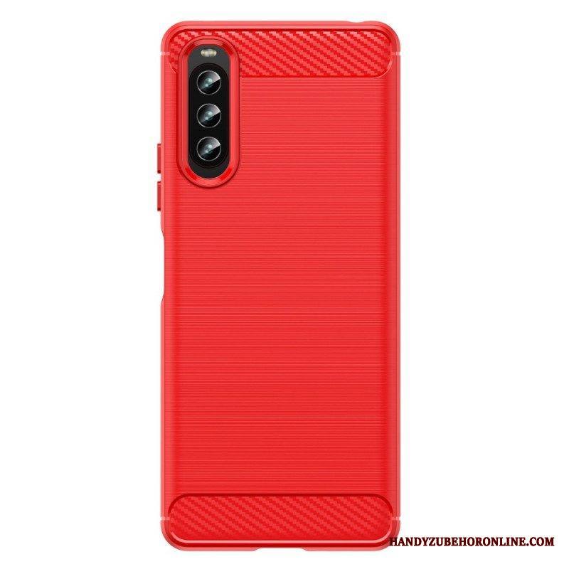 Kuori Sony Xperia 10 IV Harjattua Hiilikuitua