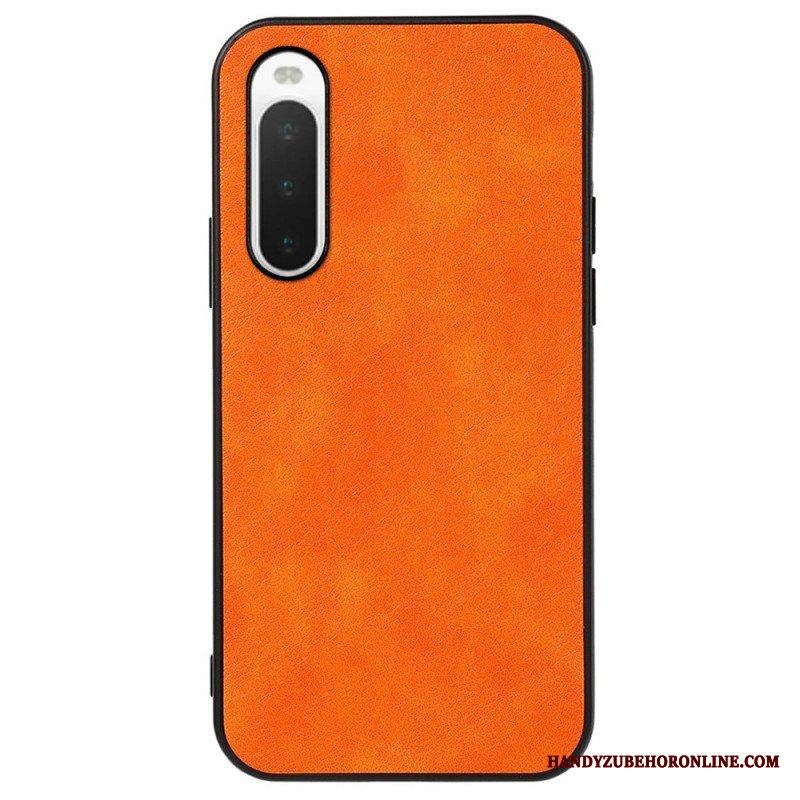 Kuori Sony Xperia 10 IV Litsi Nahkatyyli