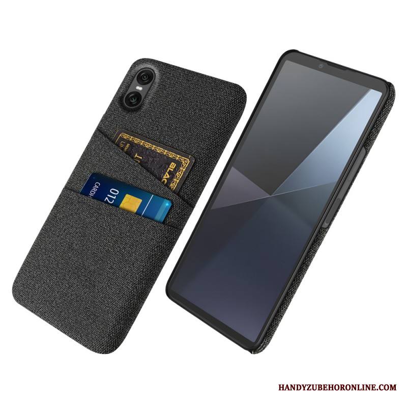 Kuori Sony Xperia 10 Vii Kangasmainen Korttikotelo Suojakuori