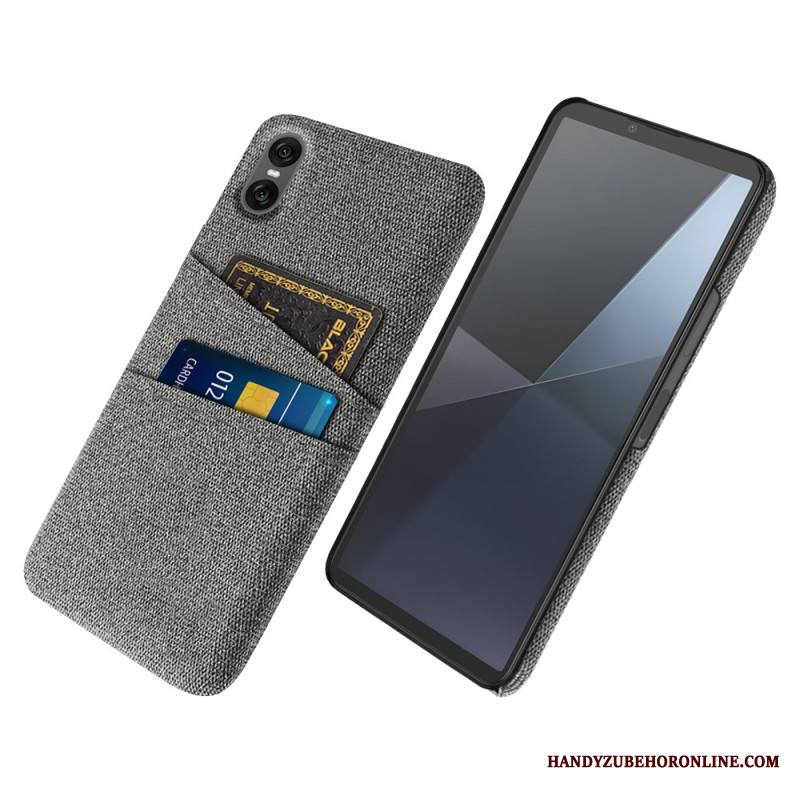 Kuori Sony Xperia 10 Vii Kangasmainen Korttikotelo Suojakuori