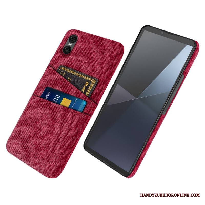 Kuori Sony Xperia 10 Vii Kangasmainen Korttikotelo Suojakuori