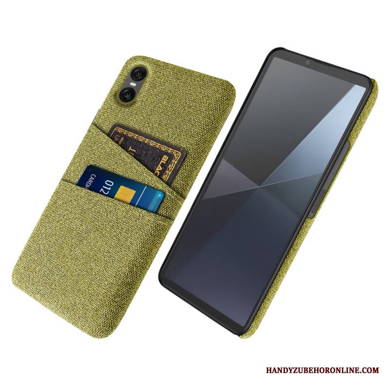 Kuori Sony Xperia 10 Vii Kangasmainen Korttikotelo Suojakuori