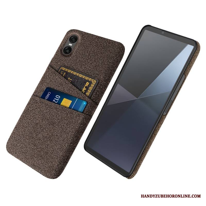 Kuori Sony Xperia 10 Vii Kangasmainen Korttikotelo Suojakuori