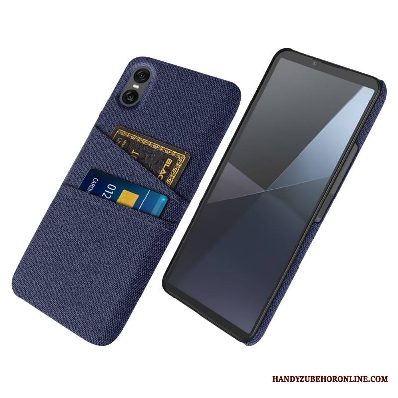 Kuori Sony Xperia 10 Vii Kangasmainen Korttikotelo Suojakuori
