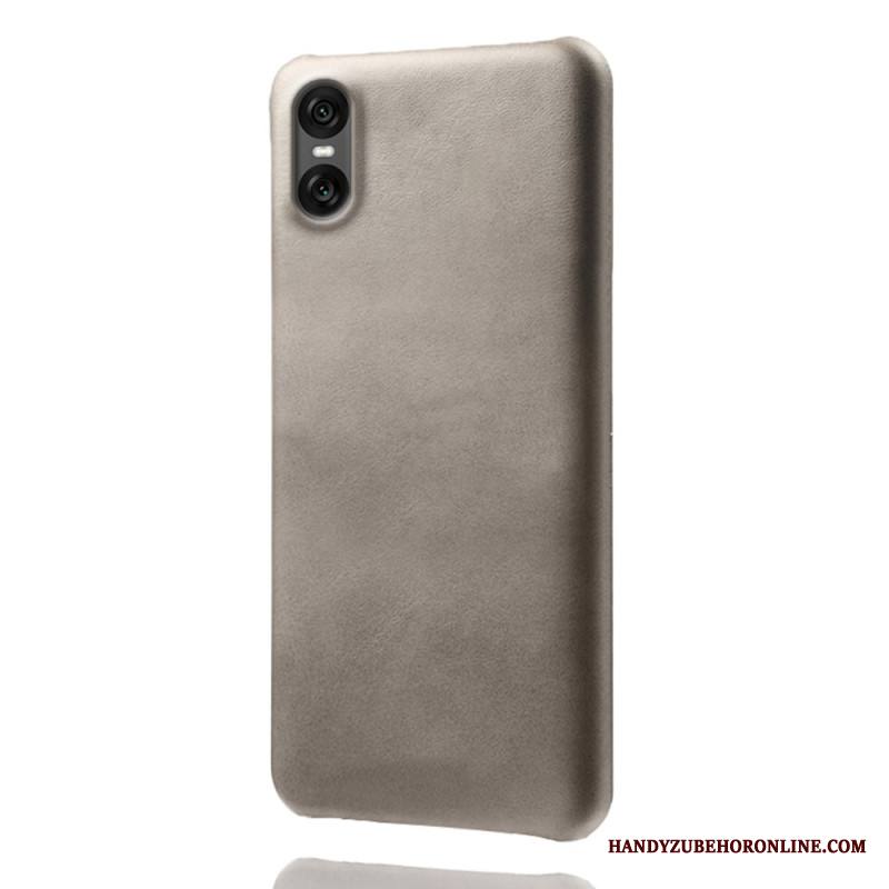 Kuori Sony Xperia 10 Vii Nahkamainen Suojakuori