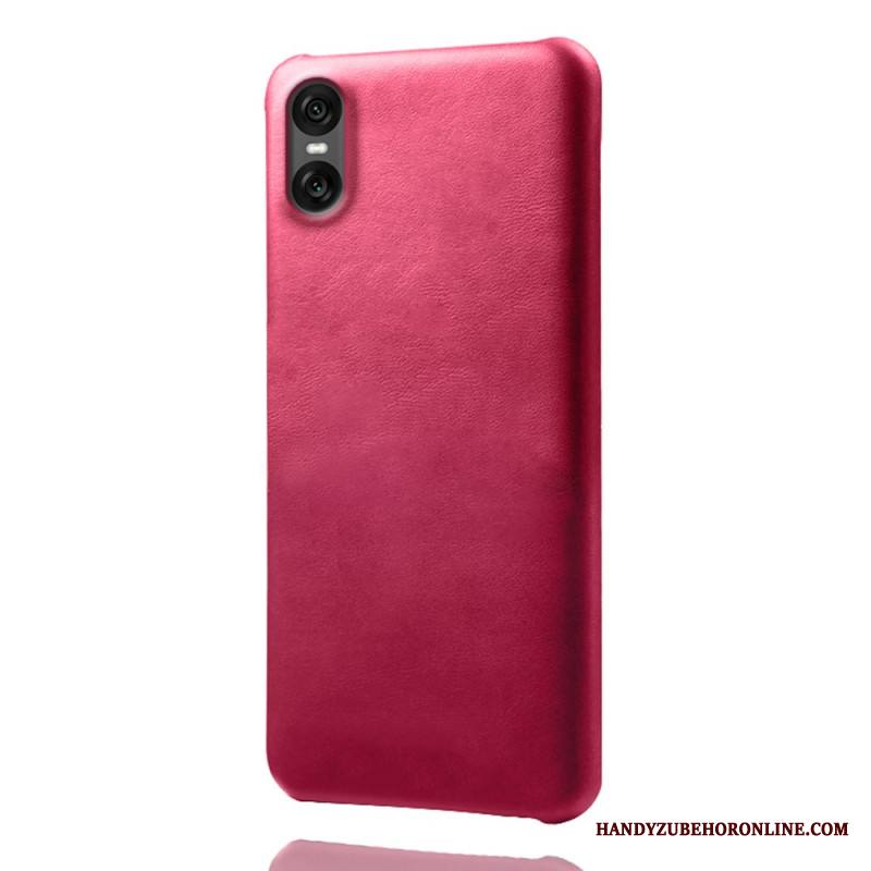 Kuori Sony Xperia 10 Vii Nahkamainen Suojakuori