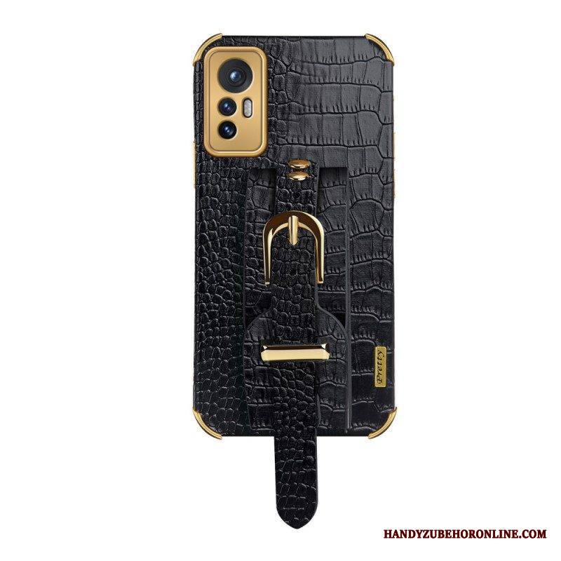 Kuori Xiaomi 12 / 12X Crocodile Style Tukihihnalla