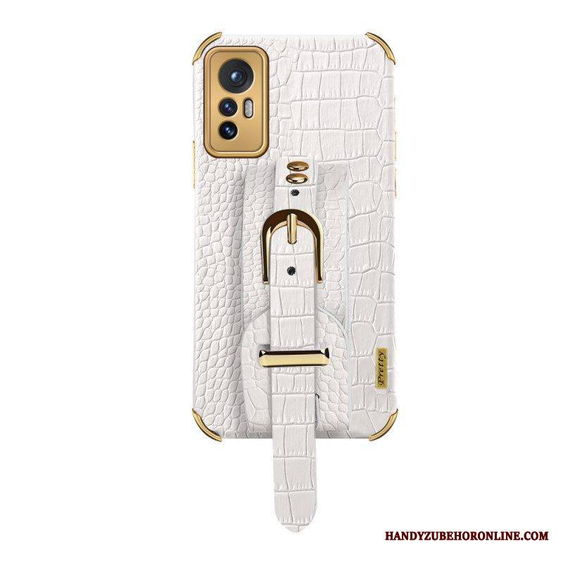 Kuori Xiaomi 12 / 12X Crocodile Style Tukihihnalla