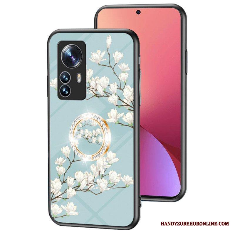 Kuori Xiaomi 12 / 12X Karkaistu Lasi Kukkarenkaalla