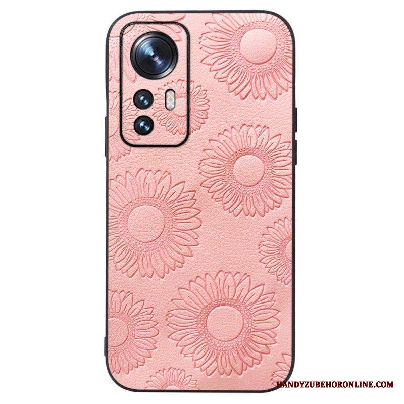 Kuori Xiaomi 12 / 12X Keinonahkaiset Auringonkukat