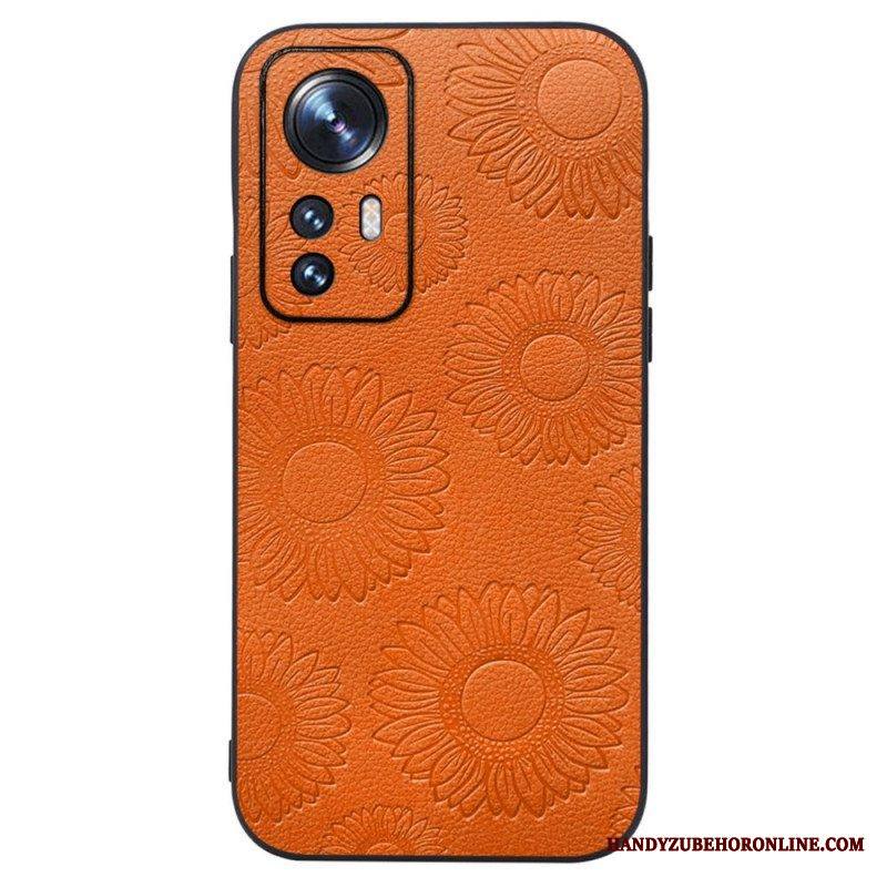 Kuori Xiaomi 12 / 12X Keinonahkaiset Auringonkukat