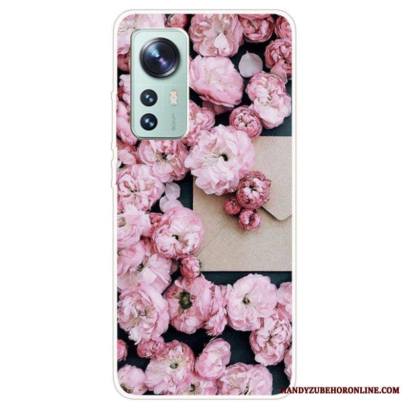 Kuori Xiaomi 12 / 12X Silikoniset Kukat