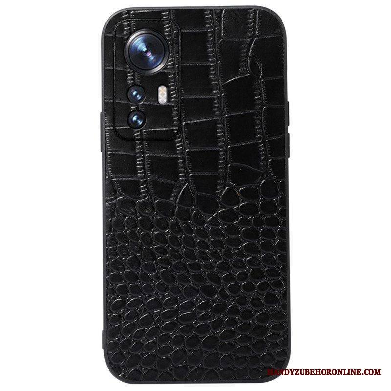 Kuori Xiaomi 12 Pro Crocodile Effect -nahkaa