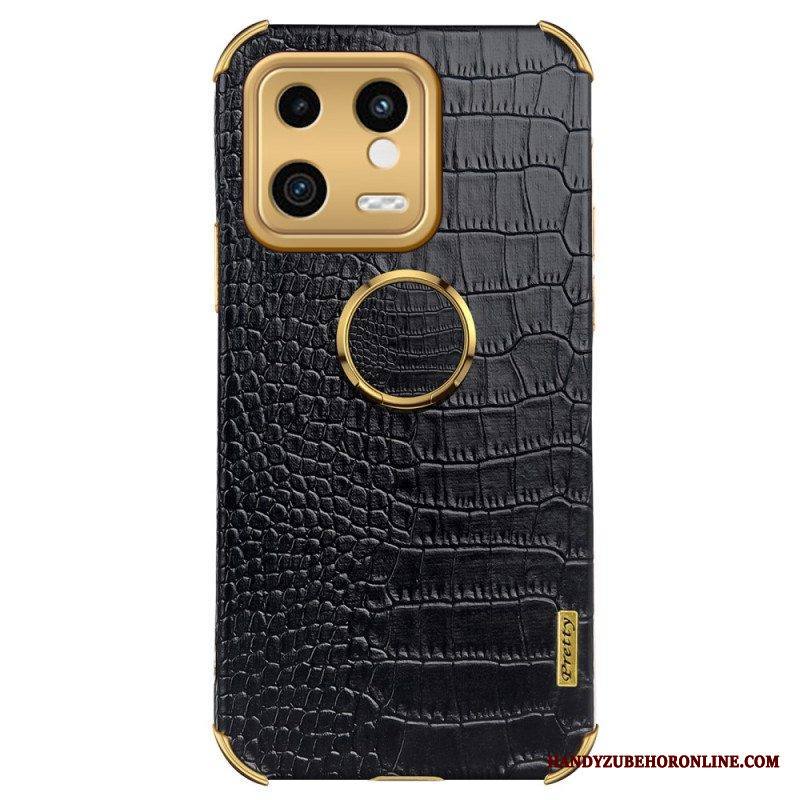 Kuori Xiaomi 13 Krokotiiliefekti Renkaalla