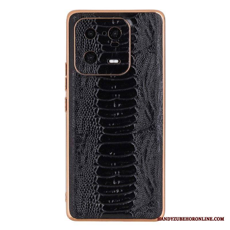 Kuori Xiaomi 13 Pro Crocodile Style Aitoa Nahkaa