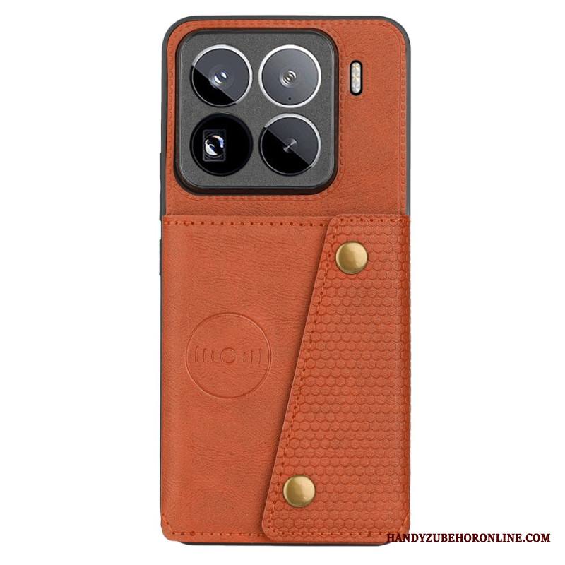 Kuori Xiaomi 15 Pro Nahkaefektikorttikotelo