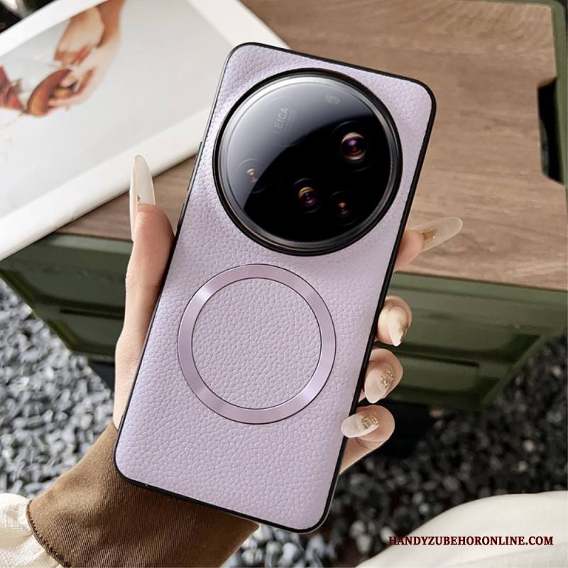 Kuori Xiaomi 15 Ultra Magsafe-litsikuviointinahkakuviointi