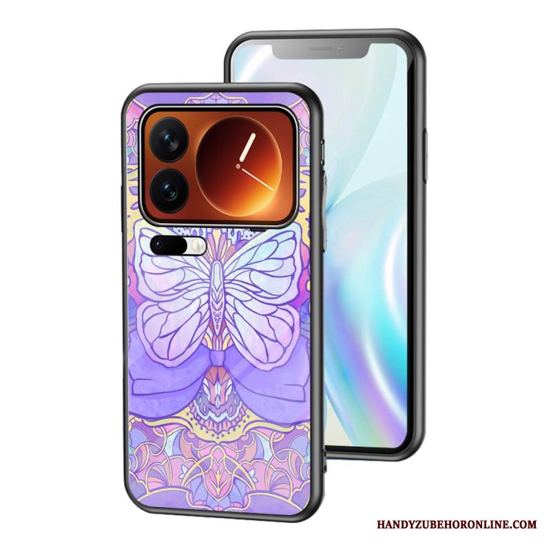 Kuori Xiaomi 17 Pro Karkaistusta Lasista Valmistettu Perhoskuvio