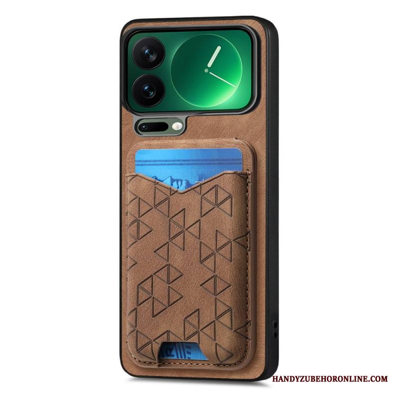 Kuori Xiaomi 17 Pro Korttikotelo Ja Kaiverrettu Teline