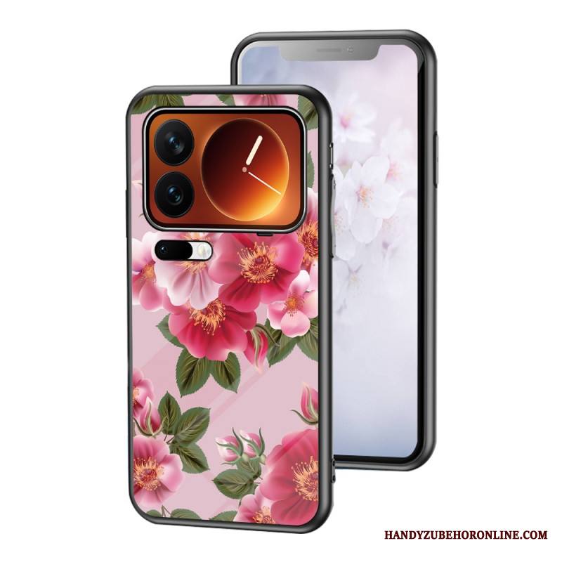 Kuori Xiaomi 17 Pro Max Karkaistua Lasia Kukkakuvio