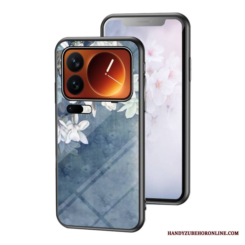 Kuori Xiaomi 17 Pro Max Karkaistua Lasia Kukkakuvio